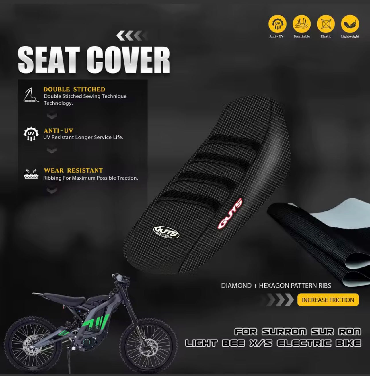 Lbx Surron guts seat cover