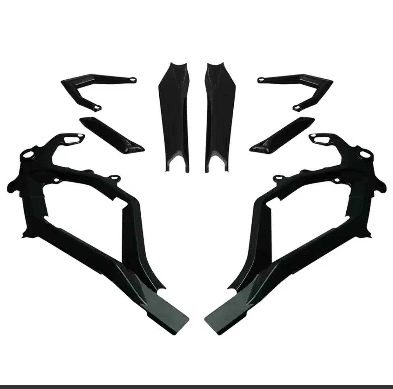 Gloss black ultra bee frame guards